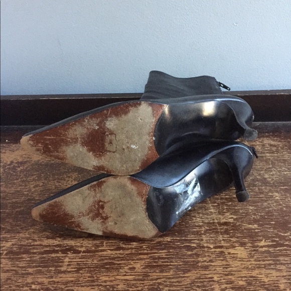 Stuart Weitzman Black Leather Booties - Picture 6 of 6